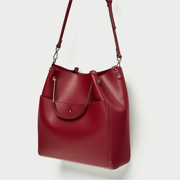 Zara Handbags - Zara red crossbody bag